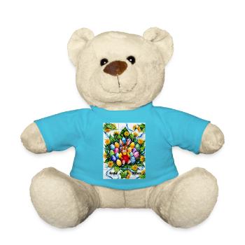 EG Ostern I Hasen I Frohe Ostern I Geschenk - Teddy - Atollblau - Vorne