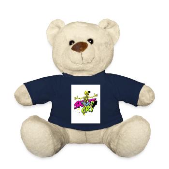 Skate or Cry – Skelett Streetstyle Design - Teddy - French Navy - Vorne