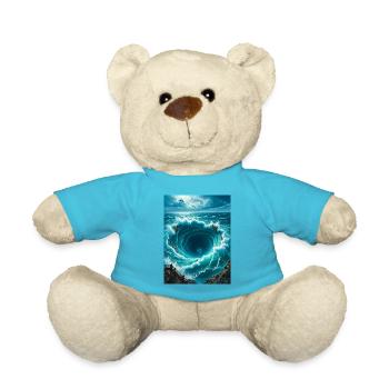 Charybdis, gigantic whirlpool monster of Greek Mes - Teddy Bear - atoll blue - Front