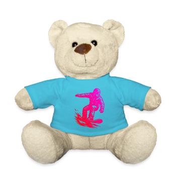 A must-have for real snowboarding - Teddy Bear - atoll blue - Front