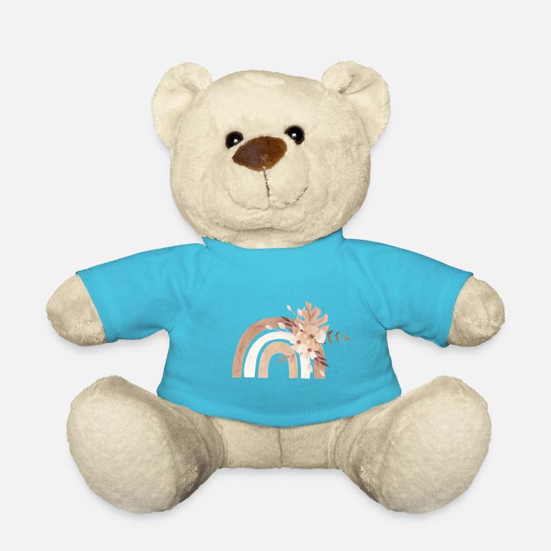 rainbow flowers - Teddy - Atollblau