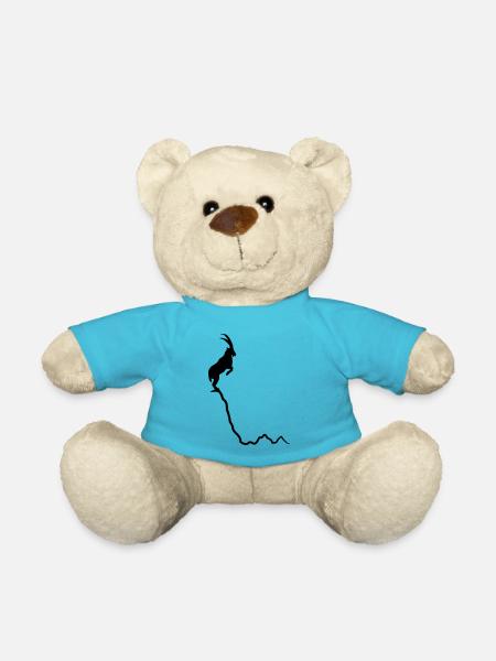Capricorne sur la montagne - sommet - Nounours - bleu outremer