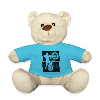 BMX Rad Fahrrad Retro Geschenk Bicycle Motocross - Teddy - Atollblau - Vorne