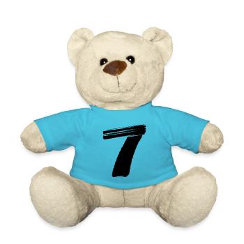 7 Number jersey - Teddy Bear - atoll blue - Front