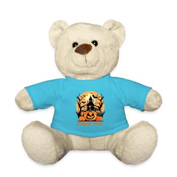 Pumpkin Power Halloween - Teddy Bear - atoll blue - Front