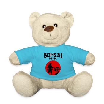 Japanischer Bonsai Gärtner Baum Sammler Ninja - Teddy - Atollblau - Vorne