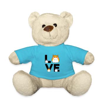 Love Graphic Hamster Pet Owner Animal Lover Rodent - Teddy - Atollblau - Vorne