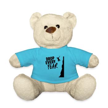Drop Every Fear Cliff Diving Cliff Jumper Cliff Ju - Teddy Bear - atoll blue - Front