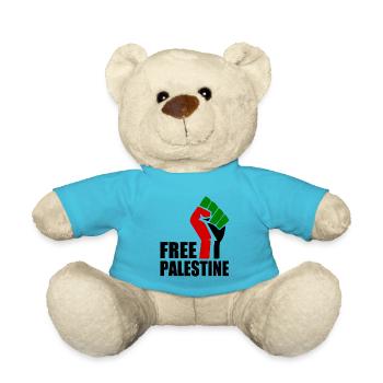 Free palestine - Teddy - Atollblau - Vorne