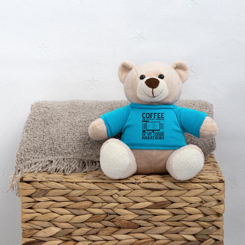 Coffee Coding Programmer Coder Developer Nerd Coff Teddy Bear