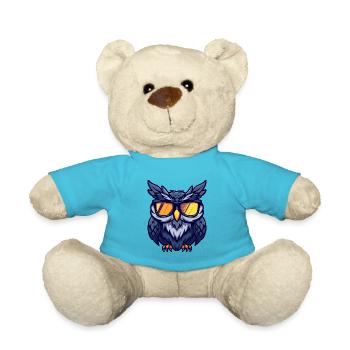 Eule Cool Comic - Teddy - Atollblau - Vorne