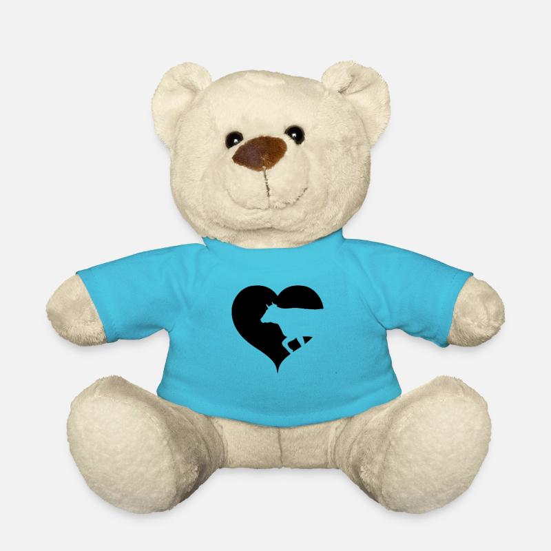 Herz Kuh Rinder Kühe - Teddy - Atollblau