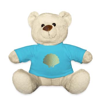 Shell gold - Teddy Bear - atoll blue - Front