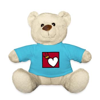 Herzkönigin - Teddy - Atollblau - Vorne