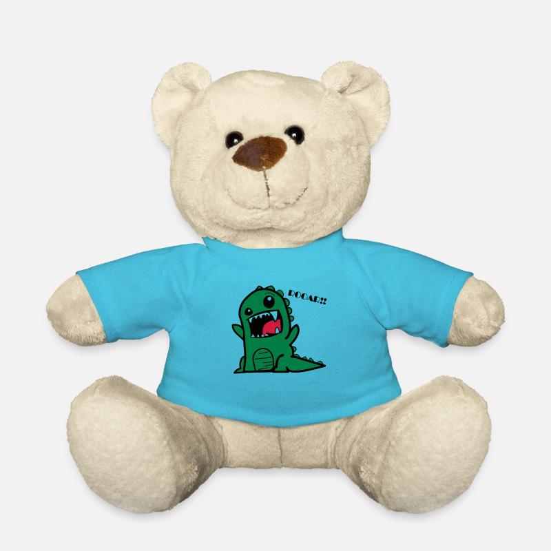 Dessin animé, dino - Nounours - bleu outremer
