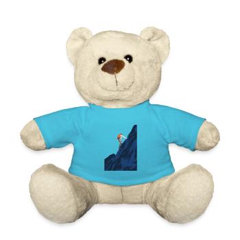 Mountaineer on the mountain - Teddy Bear - atoll blue - Front