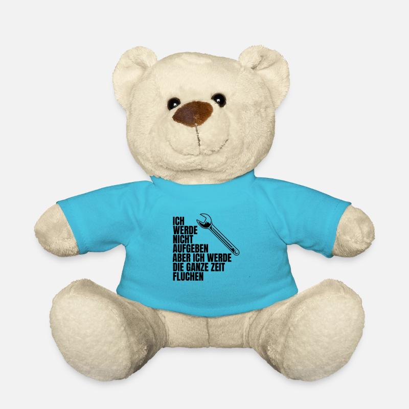Werkzeug Schraubenschlüssel Handwerk Handwerker - Teddy - Atollblau