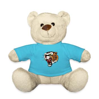 tiger tattoo tattoo roar wild - Teddy Bear - atoll blue - Front