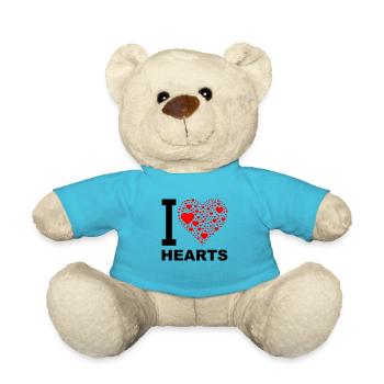 i love hearts 2 - Teddy - Atollblau - Vorne