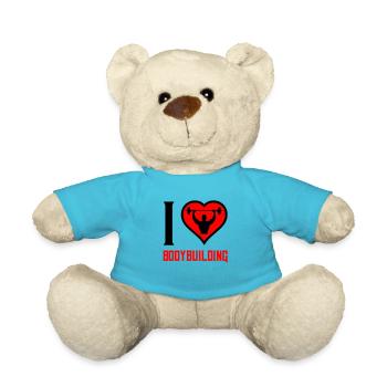 i love bodybuilding - Teddy - Atollblau - Vorne