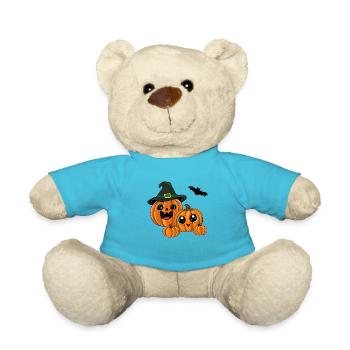 Halloween Kürbisse - Teddy - Atollblau - Vorne