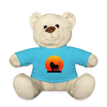 Leo at sunrise - Teddy Bear - atoll blue - Front