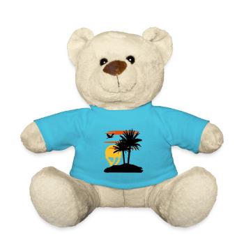 Sonnenuntergang - Sunset - Teddy Bear - atoll blue - Front