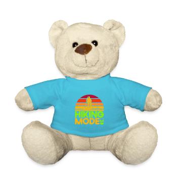 Draußen Wandern Fernweh Geschenk - Teddy - Atollblau - Vorne