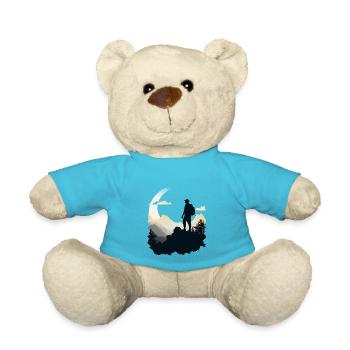 Hiking in the mountains - Teddy Bear - atoll blue - Front