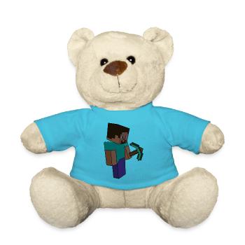 bergarbeiter miner bergwerk mine coal kohle16 - Teddy - Atollblau - Vorne