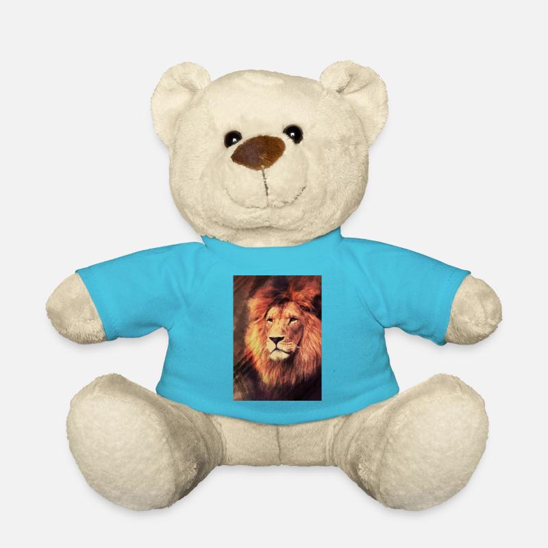 Löwe - Teddy - Atollblau