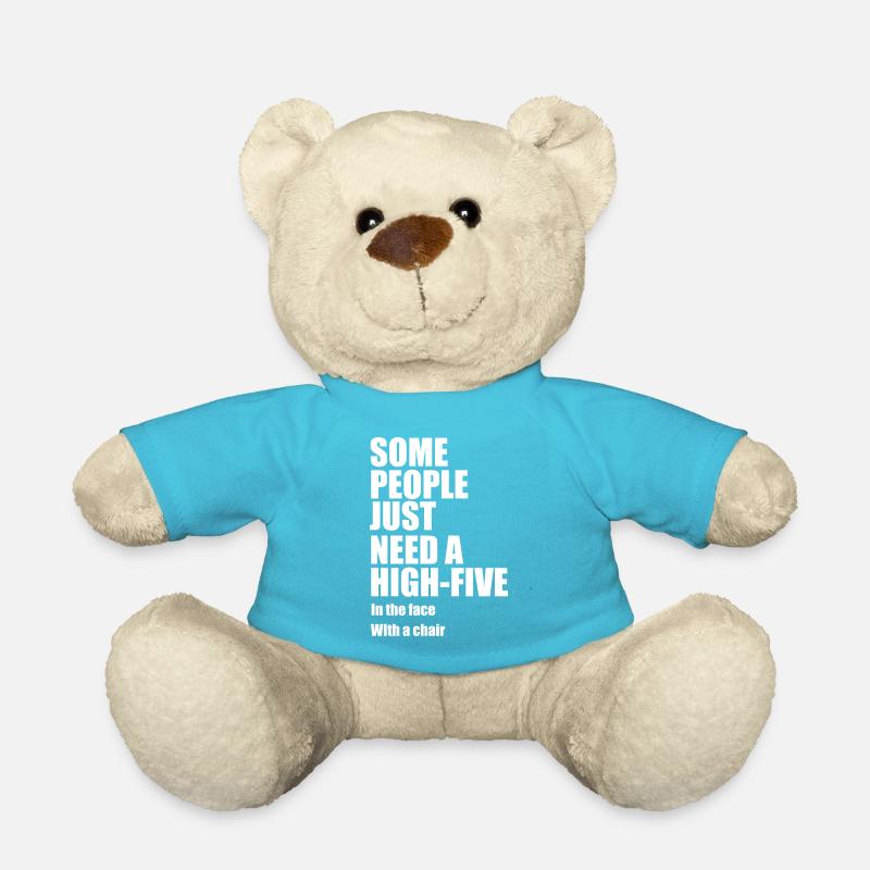 Some people just need a High-Five Geschenkidee - Teddy - Atollblau