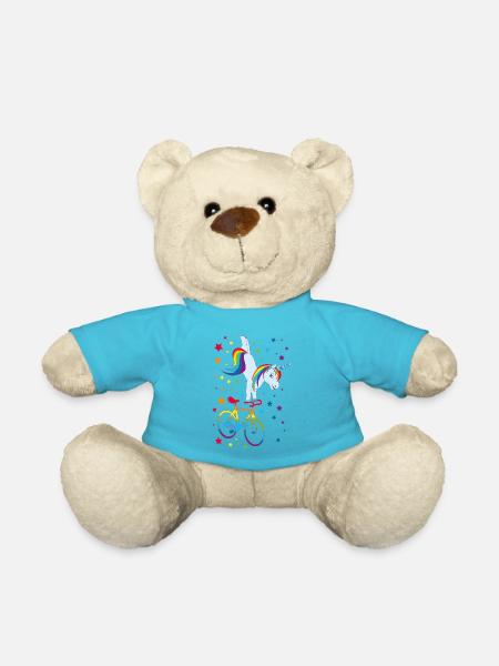 Kunstrad, Kunstradfahren, Hallenradsport, Einhorn - Teddy - Atollblau