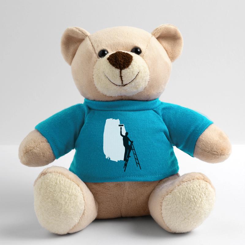 Painter Painting Background Teddy Bear