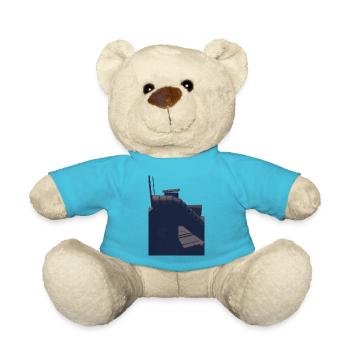 Metro Subway Station Asia Vietnam Shirt Downtown - Teddy Bear - atoll blue - Front