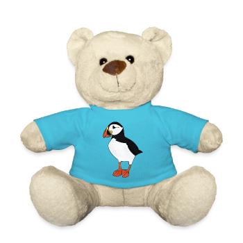 puffin - Teddy Bear - atoll blue - Front