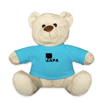 Dad daughter father child family gift dad - Teddy Bear - atoll blue - Front