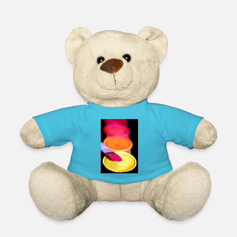 Malerei - Teddy - Atollblau