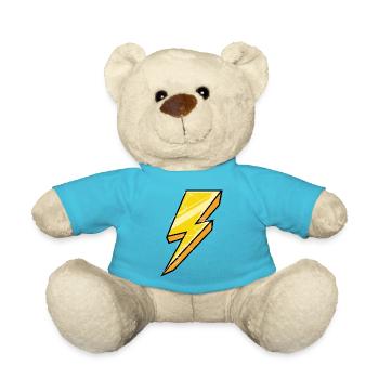 Lichtblitz Cartoon - Teddy - Atollblau - Vorne