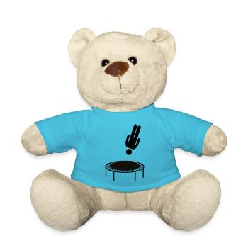 Trampoline saut de trampoline cadeau - Nounours - bleu outremer - Devant