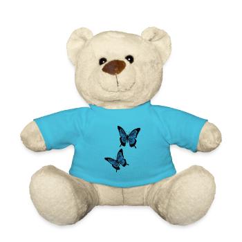 Blaue Schmetterlinge - Teddy - Atollblau - Vorne