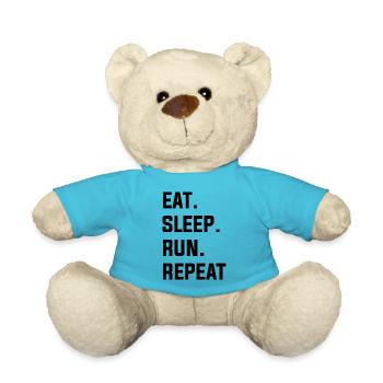 Running Run Runner Trailrun Hobby Sport - Teddy Bear - atoll blue - Front