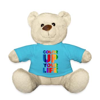 Color Up Your Life Colorful - Teddy Bear - atoll blue - Front