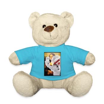 SELFIE, 2018 by massimiliano sbrescia - Teddy Bear - atoll blue - Front