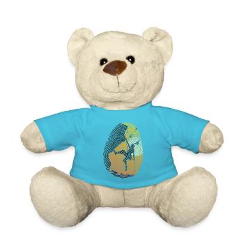 CLIMB climb climb rock climb climb - Teddy Bear - atoll blue - Front