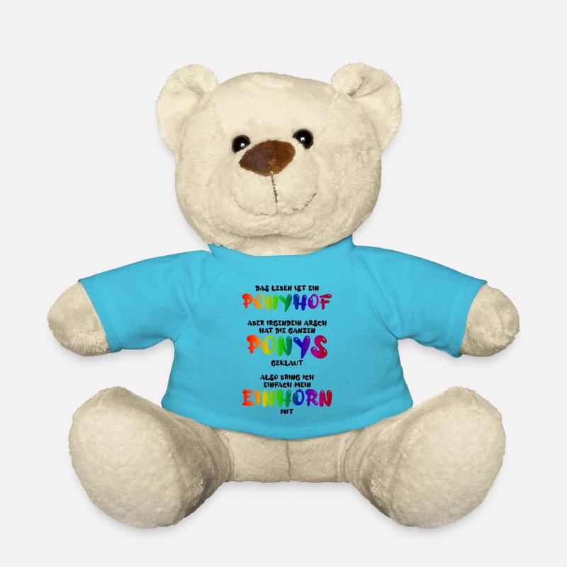 Das Leben ist ein Ponyhof - Teddy - Atollblau