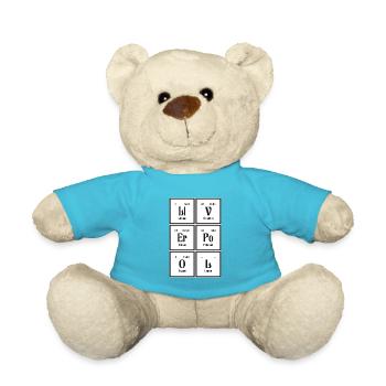 Liverpool | Periodic Table of Elements - Teddy Bear - atoll blue - Front