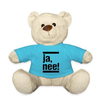 ja, nee! ja nein Humor Fun - Teddy - Atollblau - Vorne