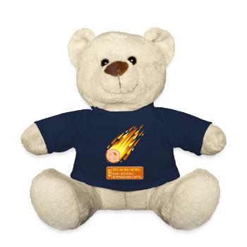 Breaking News: Baby Asteroid Approaching Earth - Teddy Bear - french navy - Front
