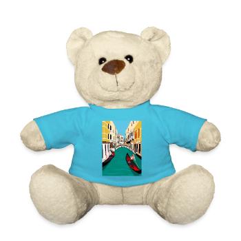 Venice Italy - Teddy Bear - atoll blue - Front